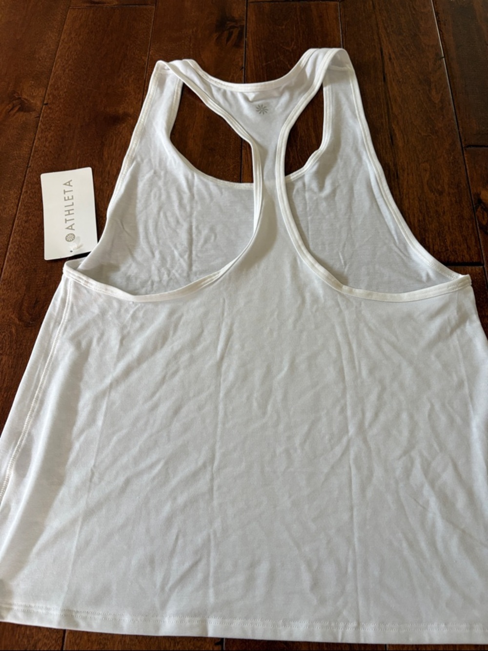 Athleta White Racerback Performance Tank - Picture 4 of 5